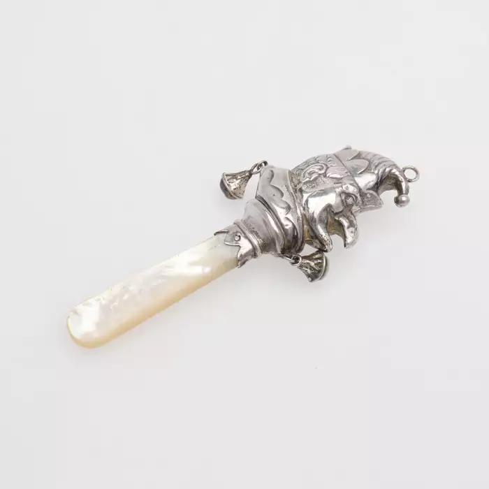 Hochet anglais en argent 