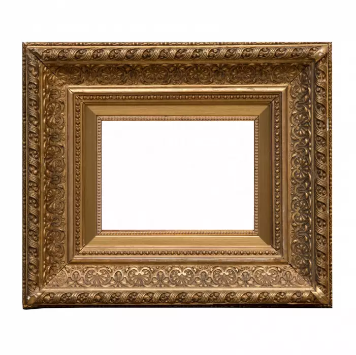 Gilded carved wooden frame.