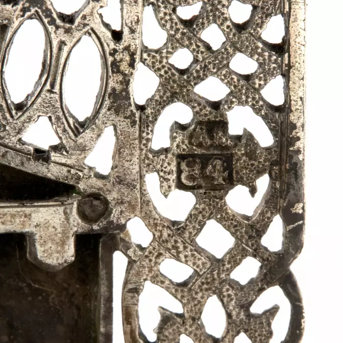 Silver salt shaker throne in the Russian style. Mukhin A.A. Moscow 1875. 