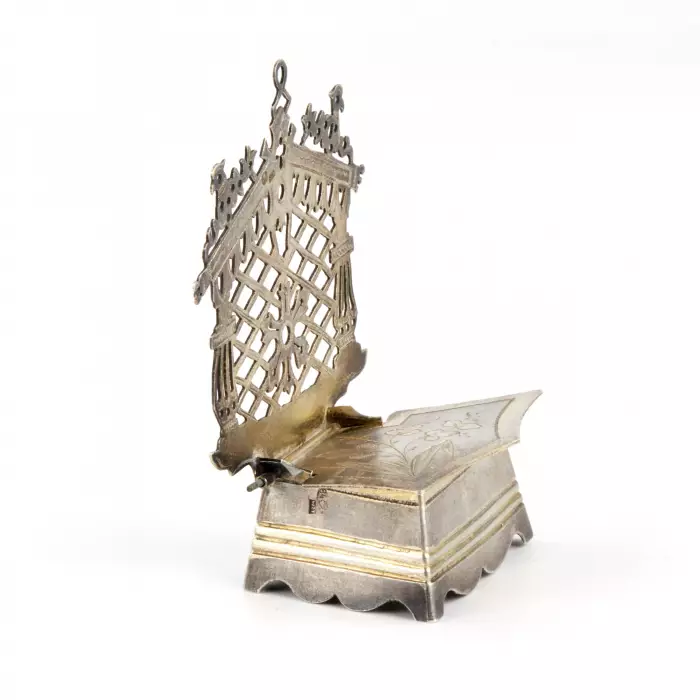 Silver salt shaker throne in the Russian style. Kostroma. 1899 - 1908. 