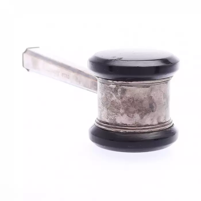 Silver auction hammer. 