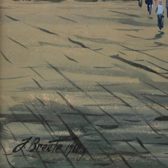 Jānis Brekte. Watercolor Vilnius. 
