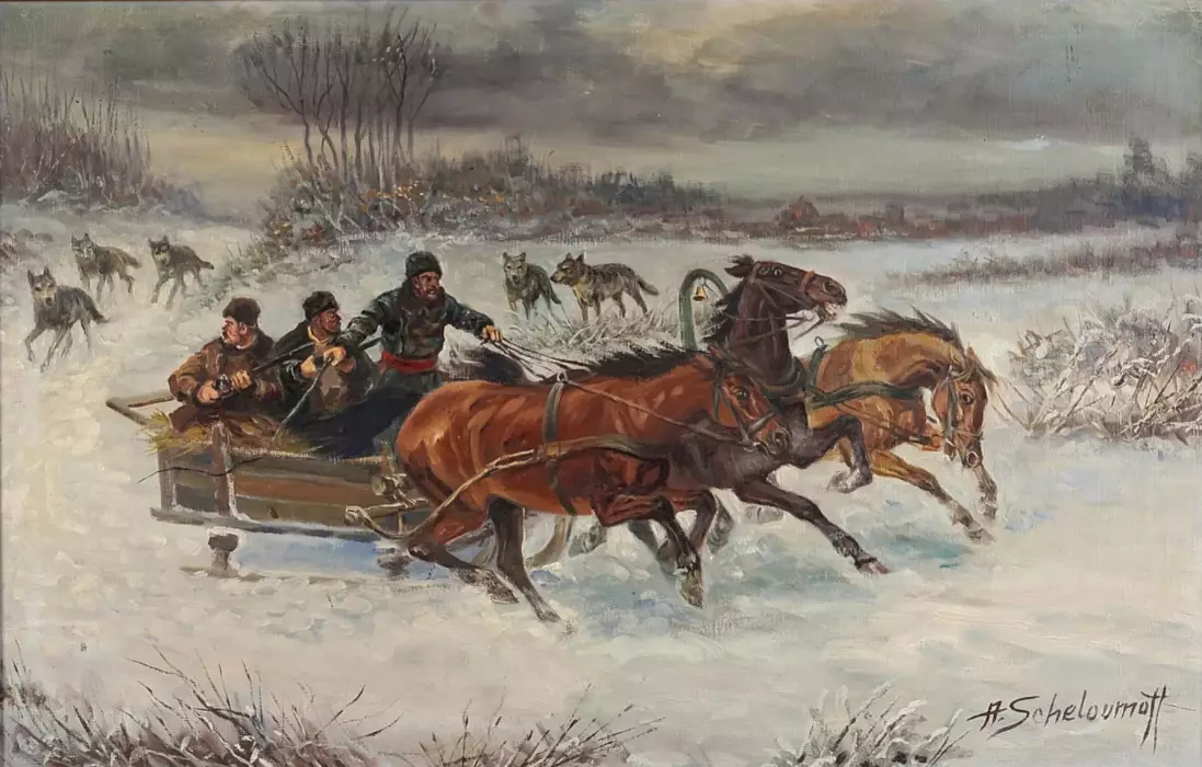 Afanasy Ivanovitch Chelomov. Troïka. 