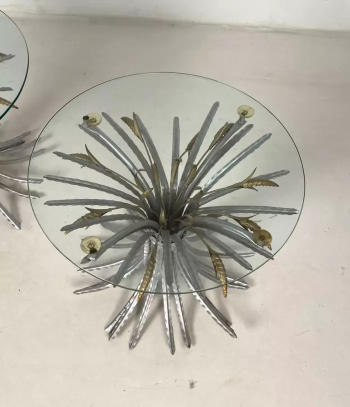 Пара журнальных столиков Coco Chanel Wheat Sheaf Table. 1960-х годов.
