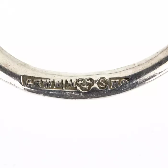 SWEDISH SILVER DESSERT TONGS IN THE NEO-ROCOCO STYLE. GEWE, 1934