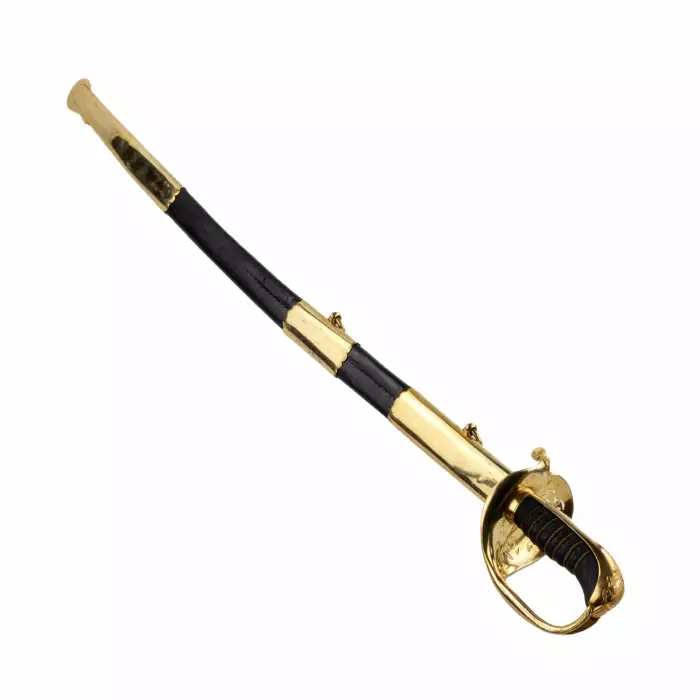 SABRE D`OFFICIER DE LA MARINE ROYALE SUÉDOISE. SUÈDE. SECONDE MOITIÉ DU XIXe SIÈCLE