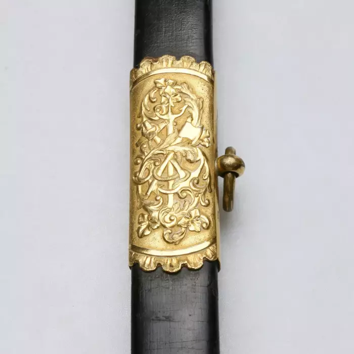 SABRE D`OFFICIER DE LA MARINE ROYALE SUÉDOISE. SUÈDE. SECONDE MOITIÉ DU XIXe SIÈCLE