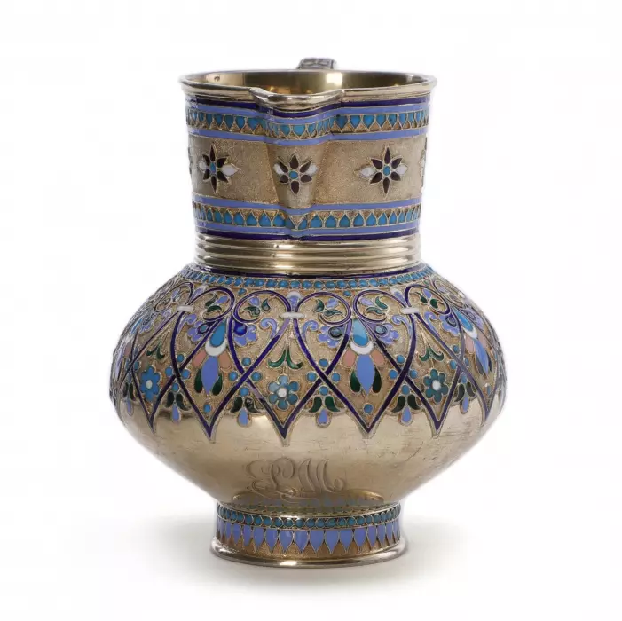Pichet en argent russe pour kvas. Antip Ivanovitch Kouzmitchev 1891. 