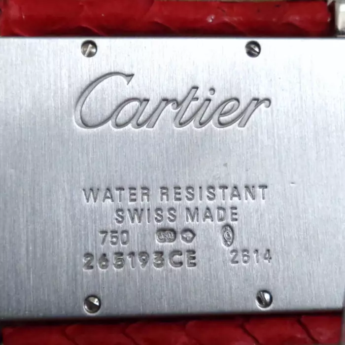 Montre femme Cartier Divan XL Diamant. 