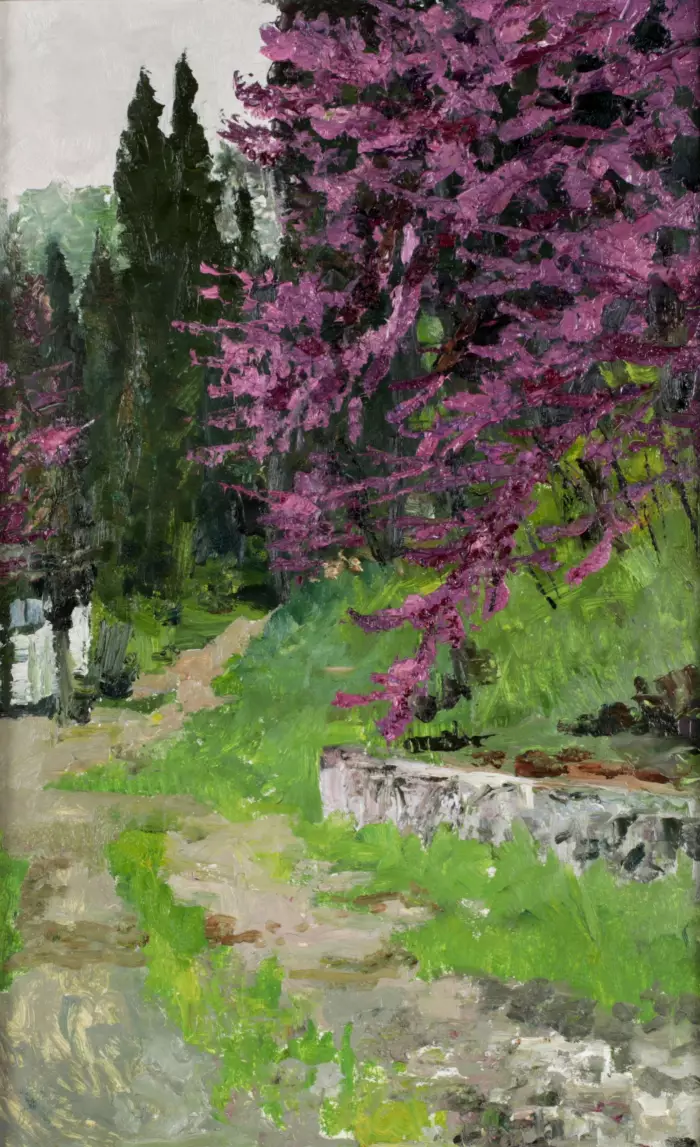 Виталий Анатольевич Поляков. «Крым. Цветущий миндаль». (1925-1997)