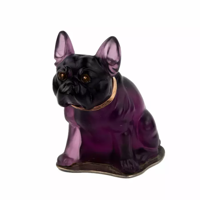 Verrerie Imperiale, miniature Bouledogue Français. 