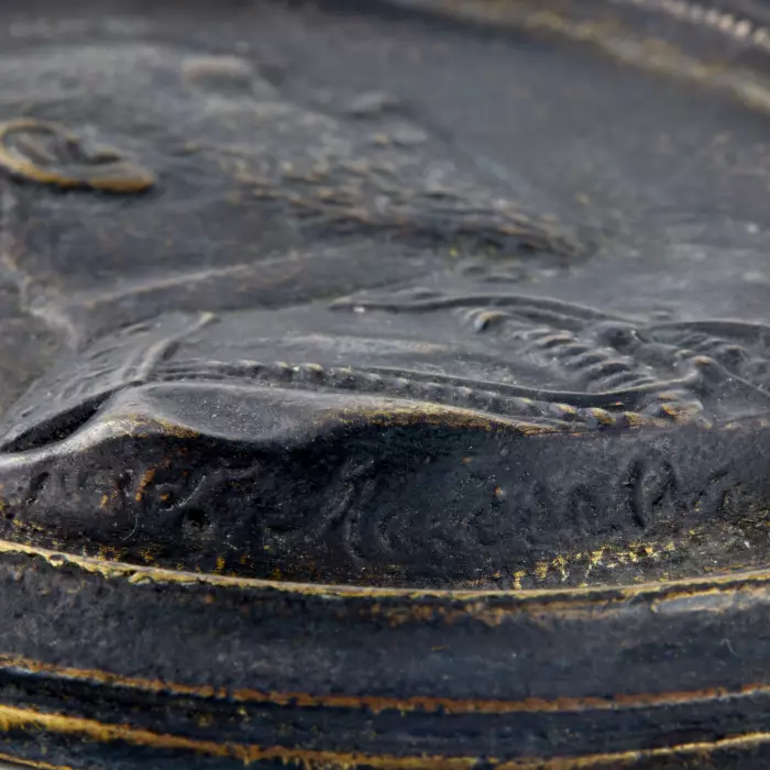Medallion Alexander III. Kasli iron foundry. 
