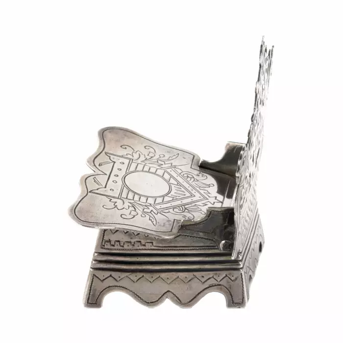 Russian silver salt shaker throne. 