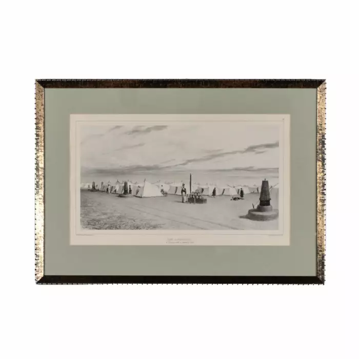 Lithographie Camp de linfanterie à Voznesensk. 1837 