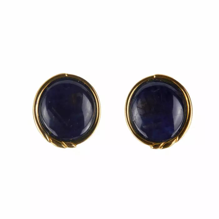 Clip-on earrings with sapphires. Türler, Switzerland 