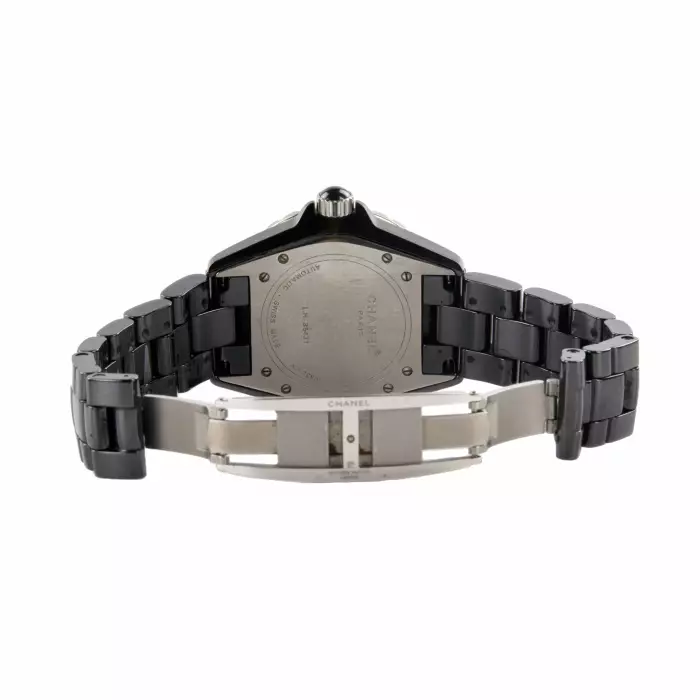 CHANEL J12 CLASSIC H1174. AUTOMATIC DIAMOND-SET WRISTWATCH