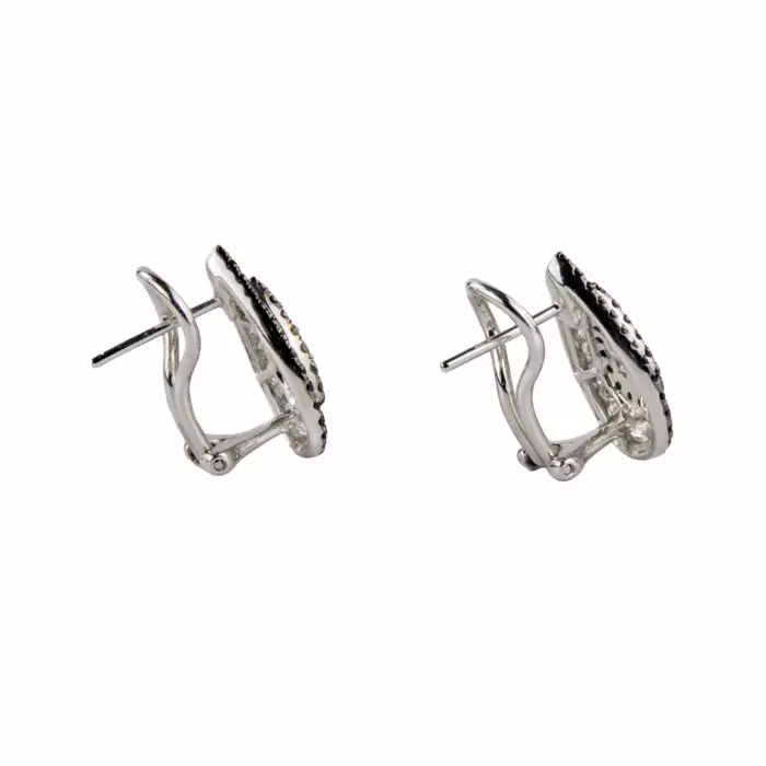 Boucles d`oreilles Giorgio Visconti en or avec diamants. 