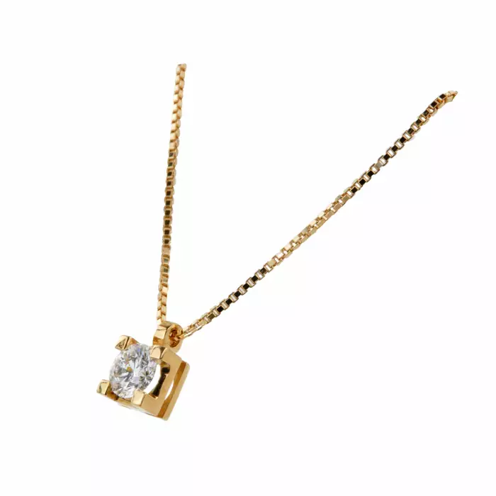 Pendentif et boucles doreilles en or avec diamants. Giorgio Visconti.