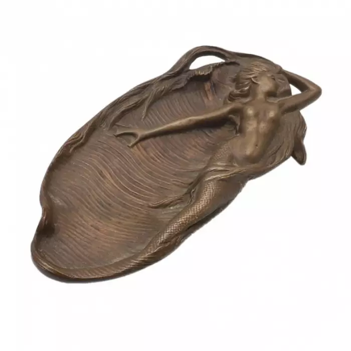 Le porte-cartes de visite en bronze Sirène