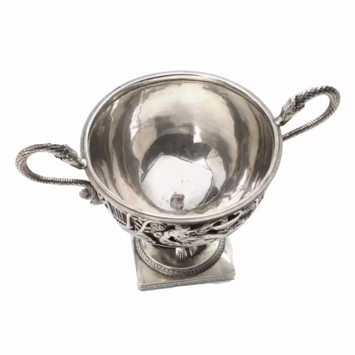 Bonbonnière en argent Empire russe, Saint-Petersbourg, atelier Axel Hedlund. Tournant du 1819e siècle