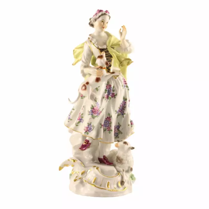 A porcelain figurine Shepherdess 