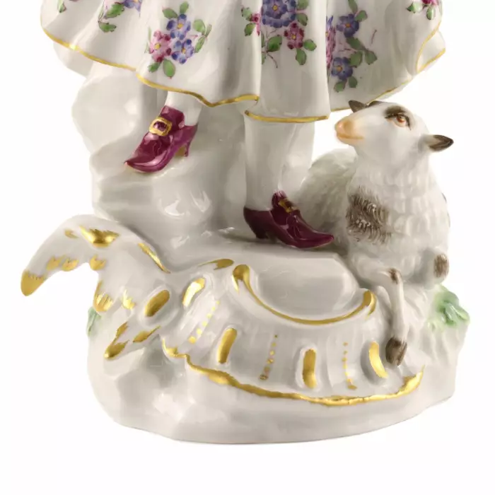 A porcelain figurine Shepherdess 