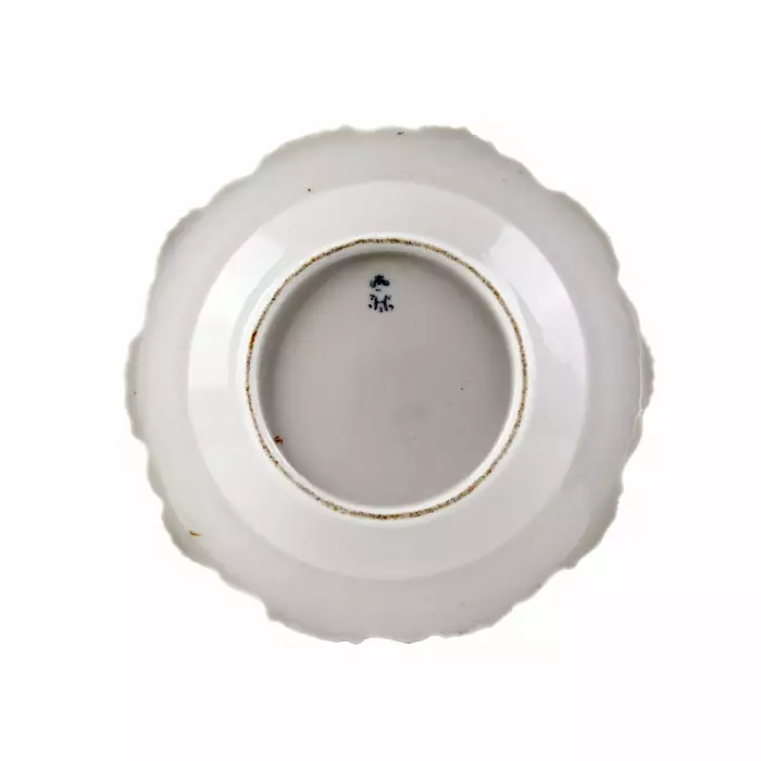 Assiette russe de la manufacture imperiale de porcelaine, règne de Nicolas Ier 