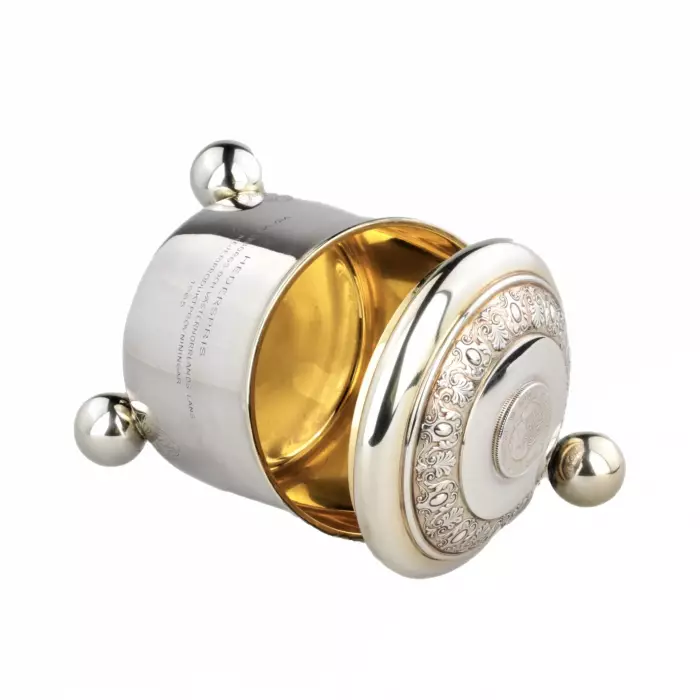 Silver beer mug  cup.
