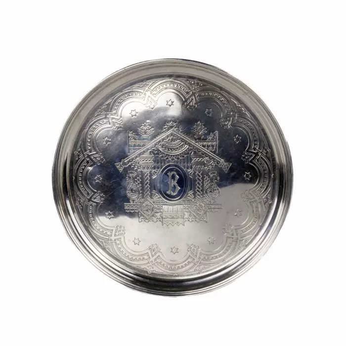 Elegant silver vodka set in the neo-Russian style, workshop S.M. Ikonnikov. 