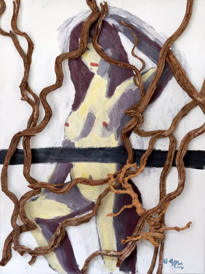 Karel Appel. Object-painting Standing Nude, 2004. 