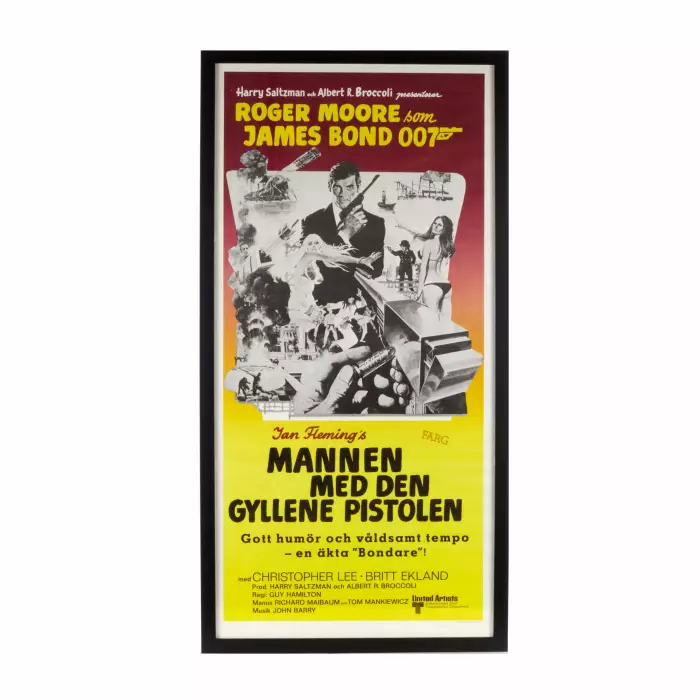 Collection d`affiches pour les films de James Bond. Annees 1970 
