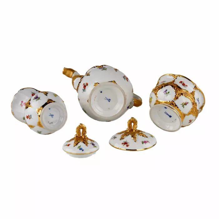 Кофейный сервиз Meissen на 6 персон.