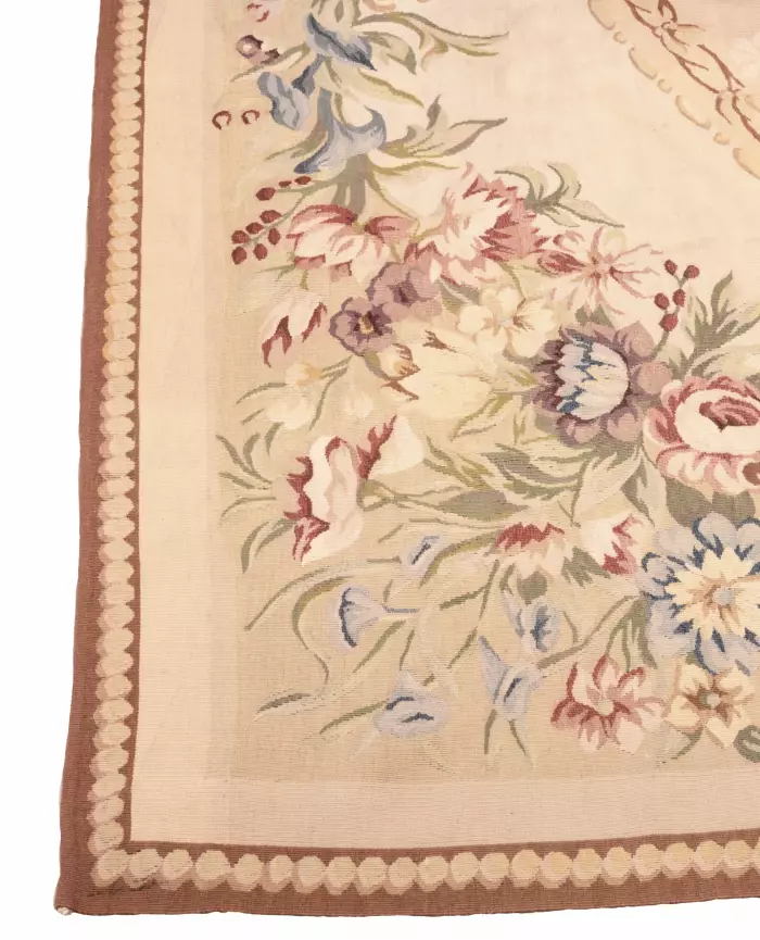 Floral tapestry in Aubusson style. The end of the 19th century. 