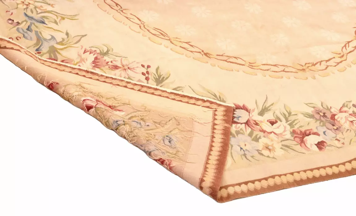 Floral tapestry in Aubusson style. The end of the 19th century. 