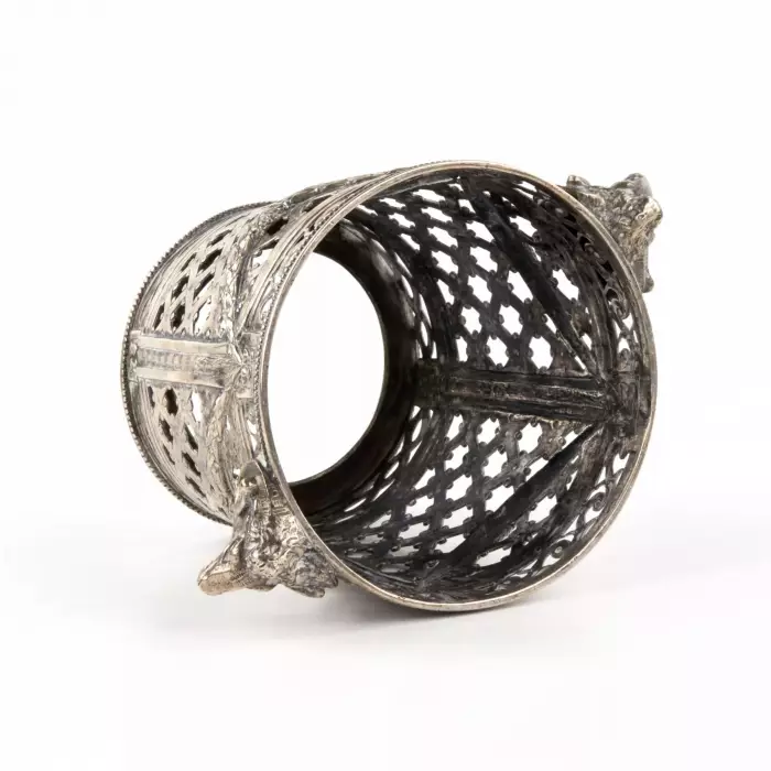 Серебряное кашпо для цветов. Schwarz & Steiner. Вена, 1902-1918 гг.  
