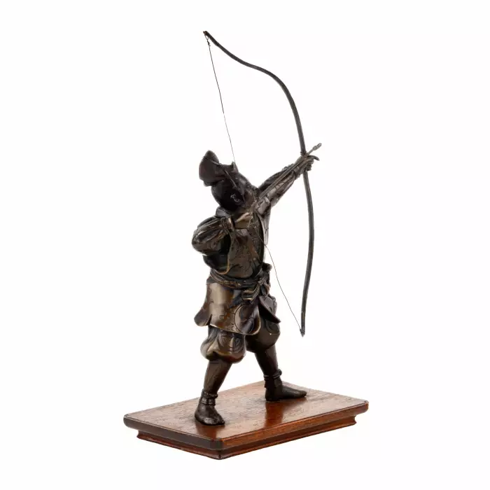 Figurine en bronze Archer.Japon. 20ème siècle 
