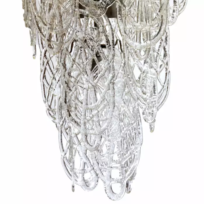 Gino Vistosi. Large salon chandelier Mazzega, Murano, Italy, 1960s. 