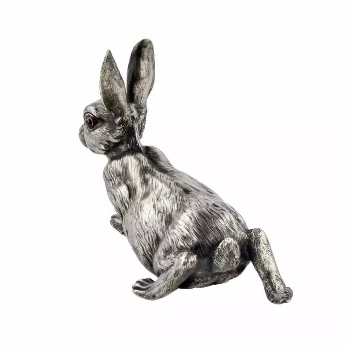 SILVER HARE BELL, VIKTOR AARNE FOR THE HOUSE OF FABERGÉ  RUSSIA, SAINT PETERSBURG, TURN OF THE 19TH–20TH CENTURY