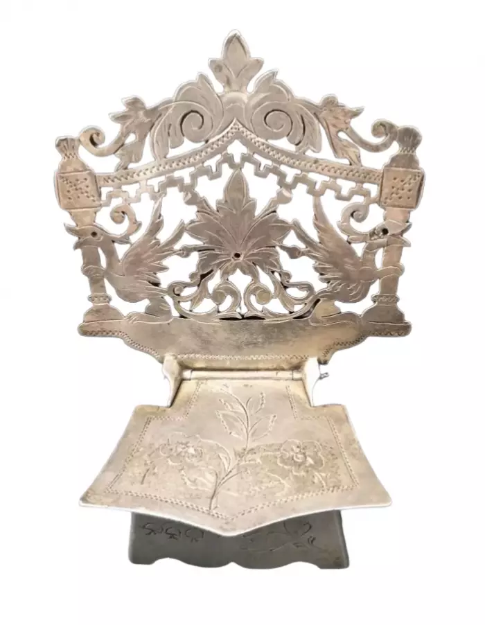Salt cellar Stool silver 1 Russia, late 19th - early 20th century