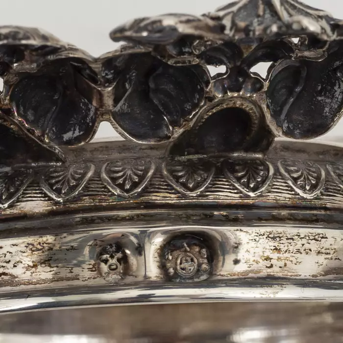 Silver calling bell with stand. Vienna 1830 