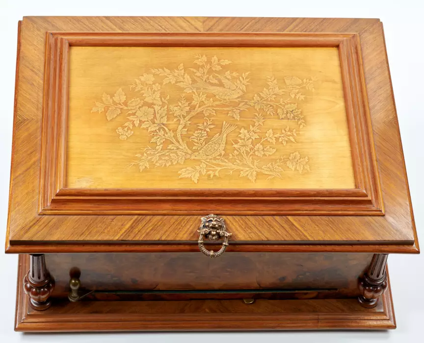 DISC MUSIC BOX. GERMANY, LATE 19TH CENTURY