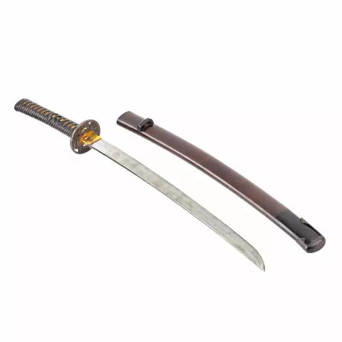 Un sabre japonais. Wakizashi. 19ème siècle.