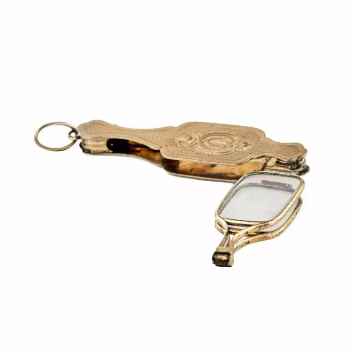 Lorgnette de corsage du 19ème siècle, travail français. 