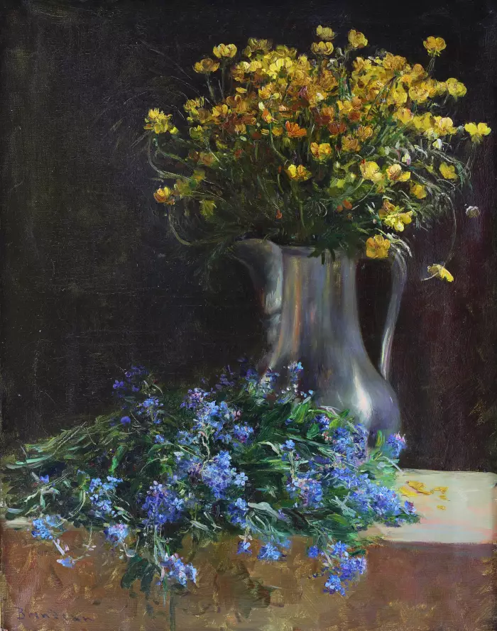 Nature morte Fleurs des champs. Brindeau de Jarny. Paris. 