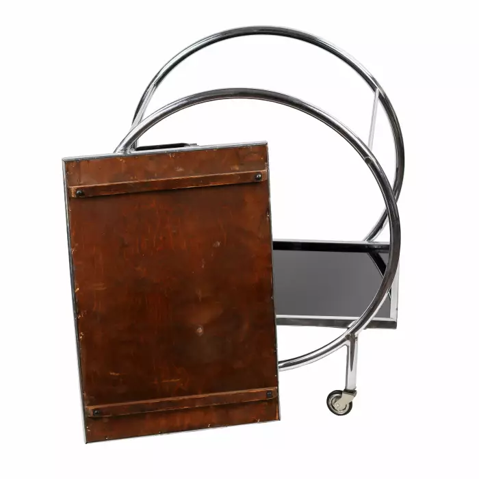 BAUHAUS STYLE SERVING TROLLEY. EUROPE, 20TH CENTURY