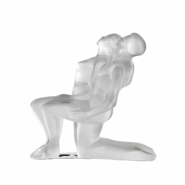 La figure d`un couple amoureux. Verre. Lalique. 