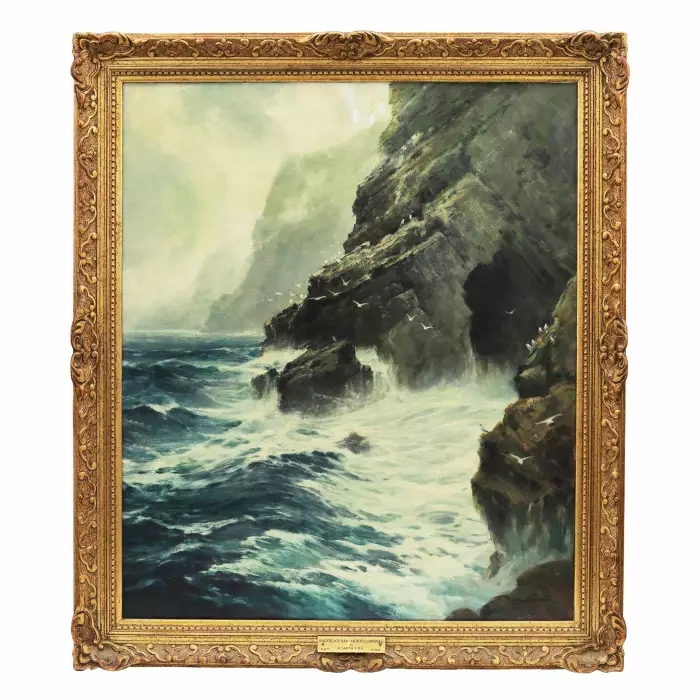 Пара морских пейзажей . REGINALD SMITH (1855-1925). Англия.
