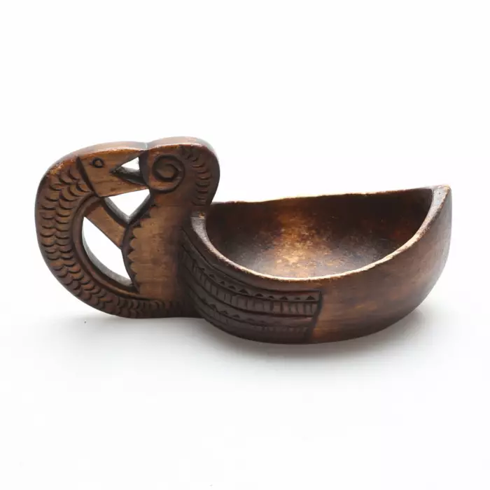Russian wooden ladle for beer, kvass. Russia. 1914 
