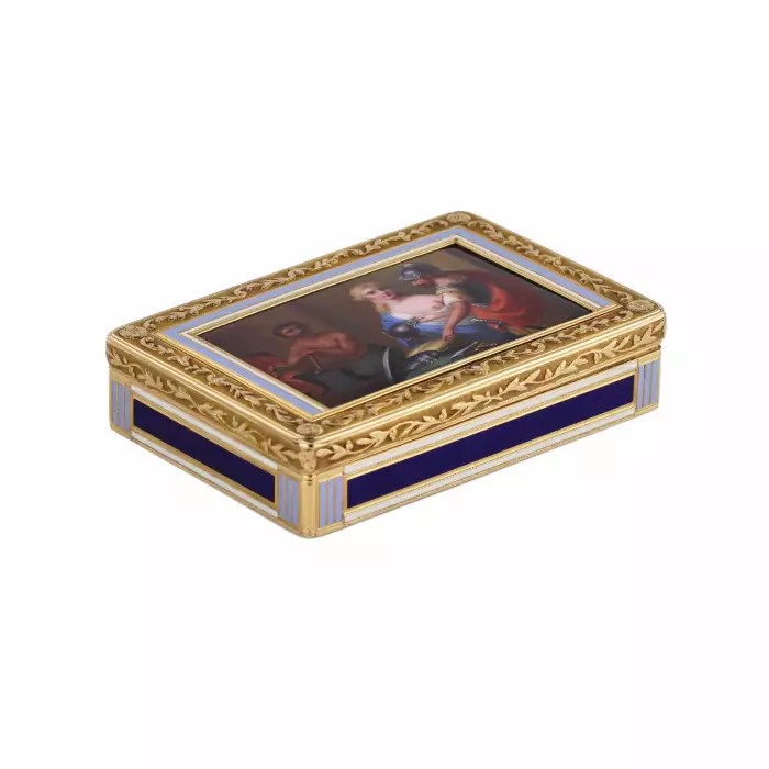 Tabatière en or et email, Augustin-Andre Egen, Paris, 1798-1809 