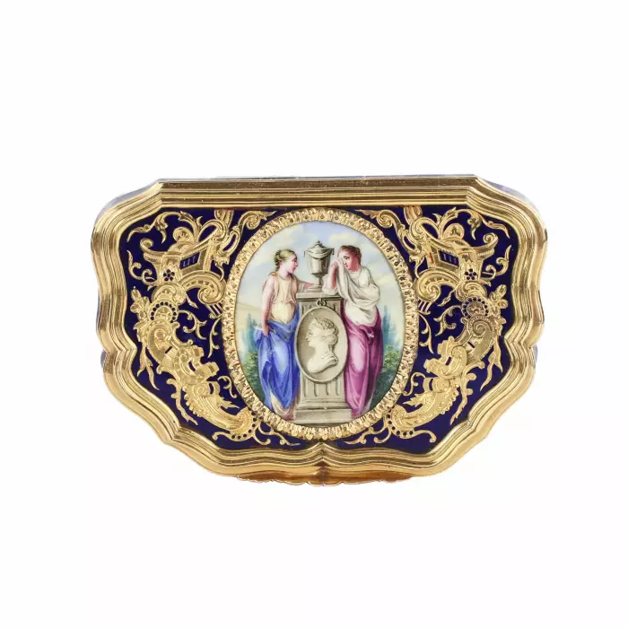 TABATIÈRE UNIQUE EN AMÉTHYSTE ET OR EMPIRE RUSSE, SAINT-PÉTERSBOURG, VERS 1840